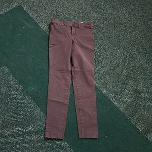 Old navy brown high rise waist full length size 2 dress pant Dogs